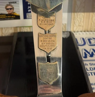 Lower Spoke Shields: Southern Counties Centre P Gorringe B Birch M Vincent - Southern Counties Centre B Greaves R Randall D Sutcliffe 14.10.62 - Southern Counties Centre J Calton D Beare R Veitch Nov. 1966