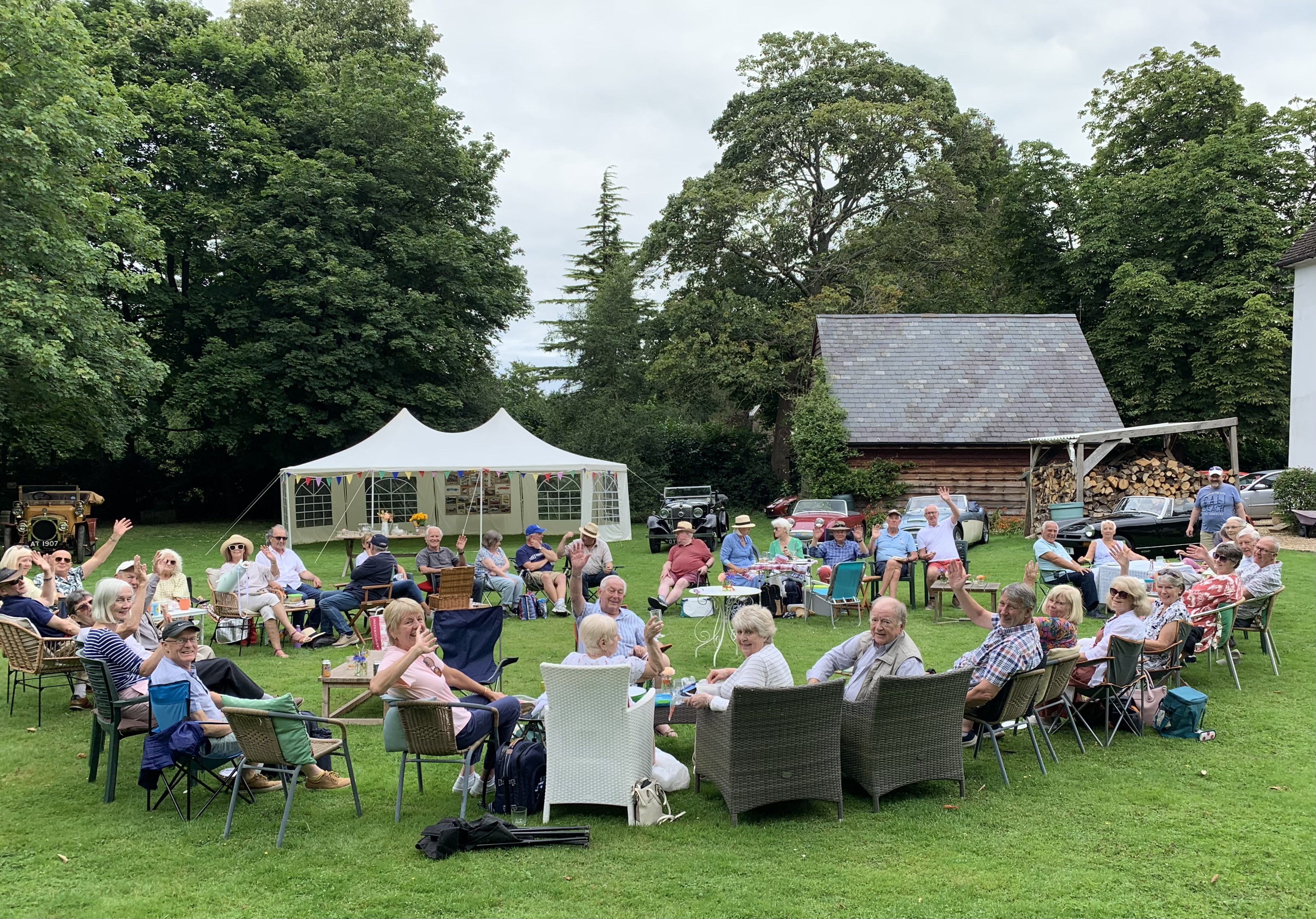 Summer picnic group photo