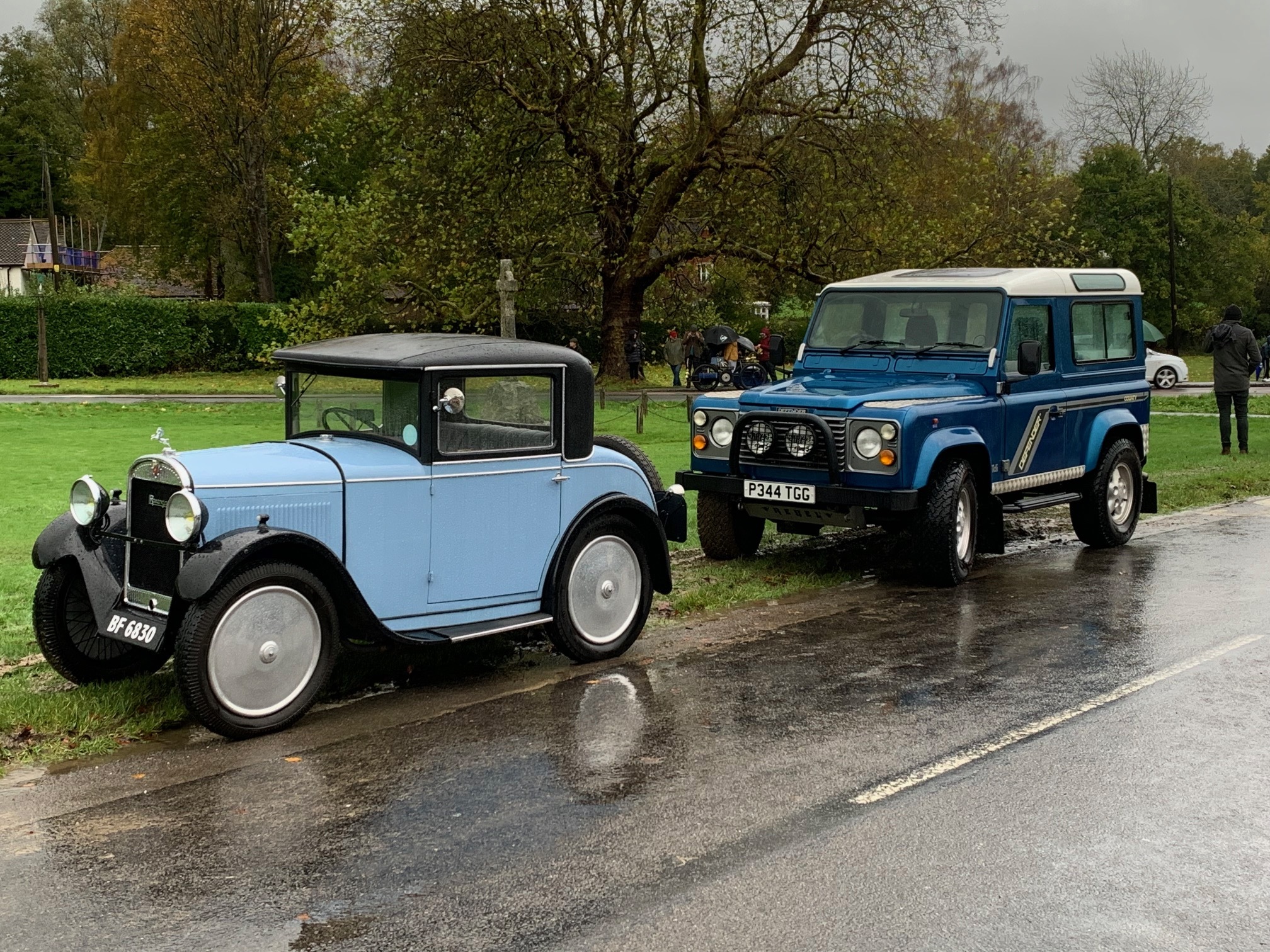 Austin 7 Rosengart with Defender