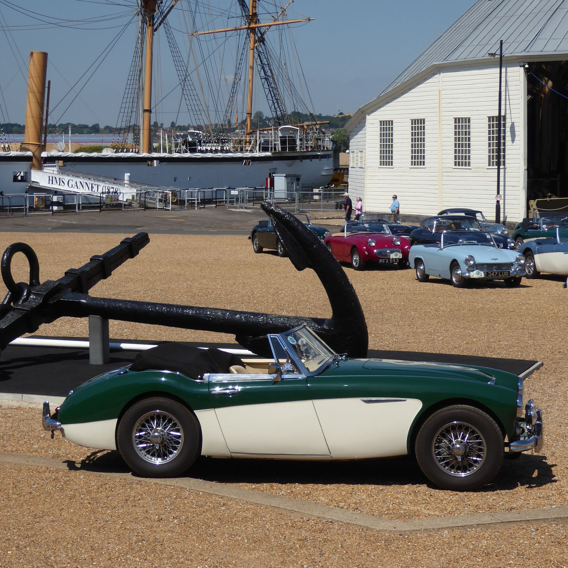 Cars parked at Chatham